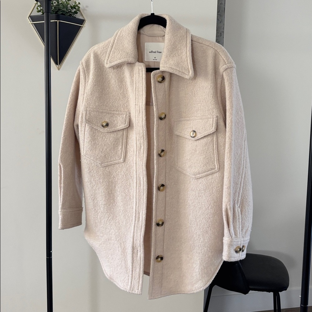 Wilfred Ganna Heather Bone Shacket